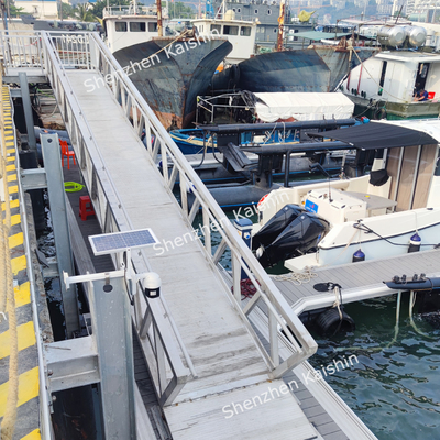 Durable Aluminum Gangways Floating Pontoon Walkway Ramp For Marine Floating Dock/Boat Access