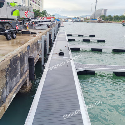 حوض عائم تجاري من الألومنيوم من نوع Pontoon Marine HDPE Pier